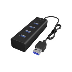 "RaidSonic ICY BOX IB-HUB1409-U3 Hub - 4-Port USB Hub for Effortless Connectivity & Fast Data Transfer | 4250078165873"